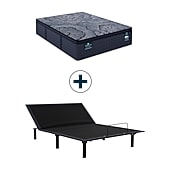 Serta Perfect Sleeper X Quilted Hybrid Lexton 14.25" Medium Pillow Top - Mattress + Adjustable Base