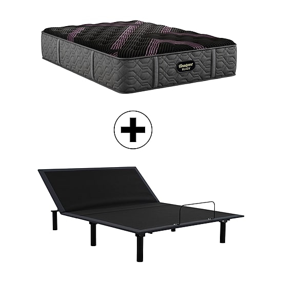 Beautyrest Black Series Two 15.5" Medium Tight Top - Mattress + Adjustable Base