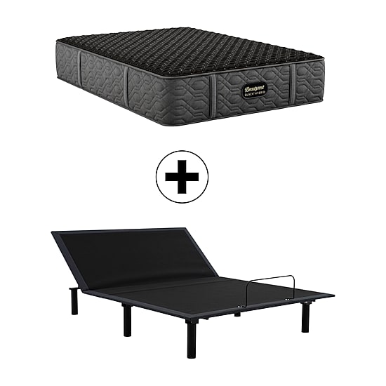 Beautyrest Black Series Three 15" Firm Tight Top - Mattress + Adjustable Base