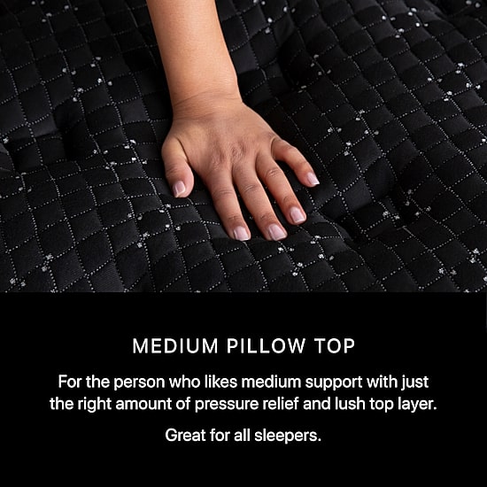 Beautyrest Black Series Three 16.25" Medium Pillow Top - Mattress + Adjustable Base