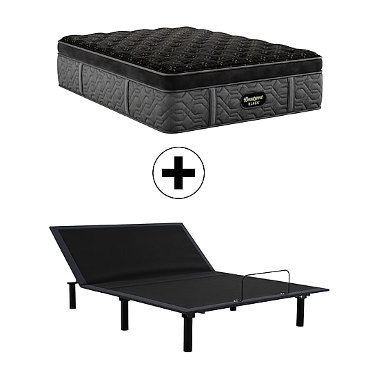 Beautyrest Black Series Four 17.25" Plush Summit Pillow Top - Mattress + Adjustable Base