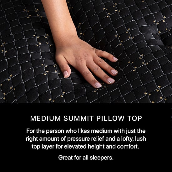 Beautyrest Black Series Four 17.5" Firm Summit Pillow Top - Mattress + Adjustable Base