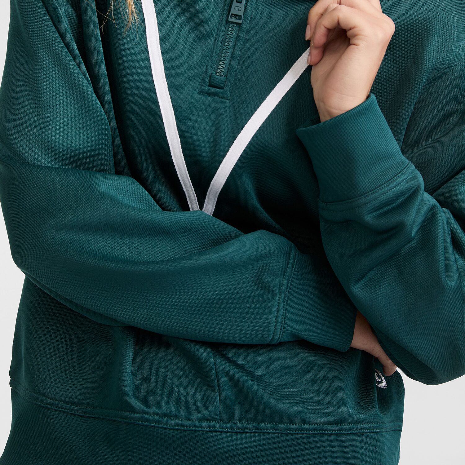 Champion Womens Mock Neck Long Sleeve Active Quarter-Zip Pullover