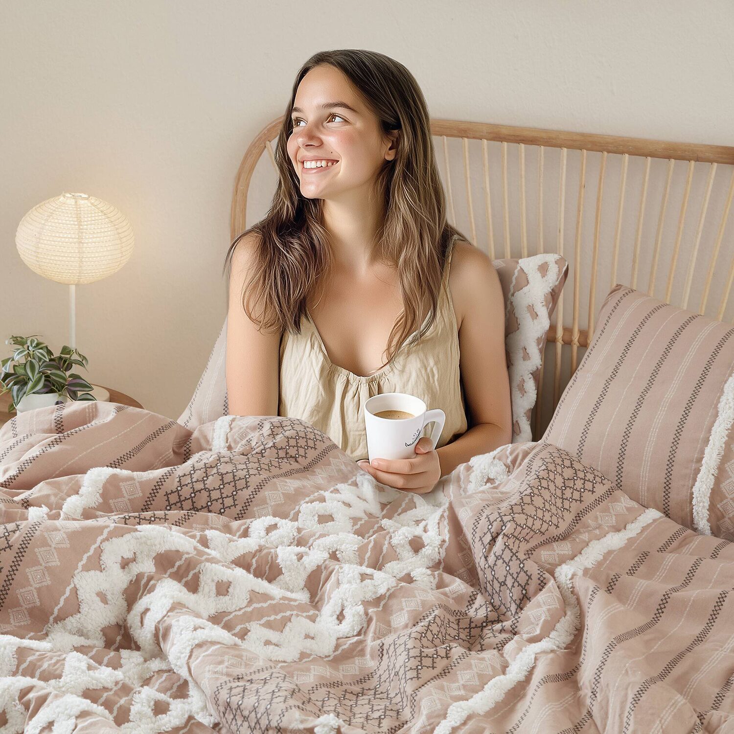 Ink+Ivy Imani Cotton Printed Comforter Set with Chenille