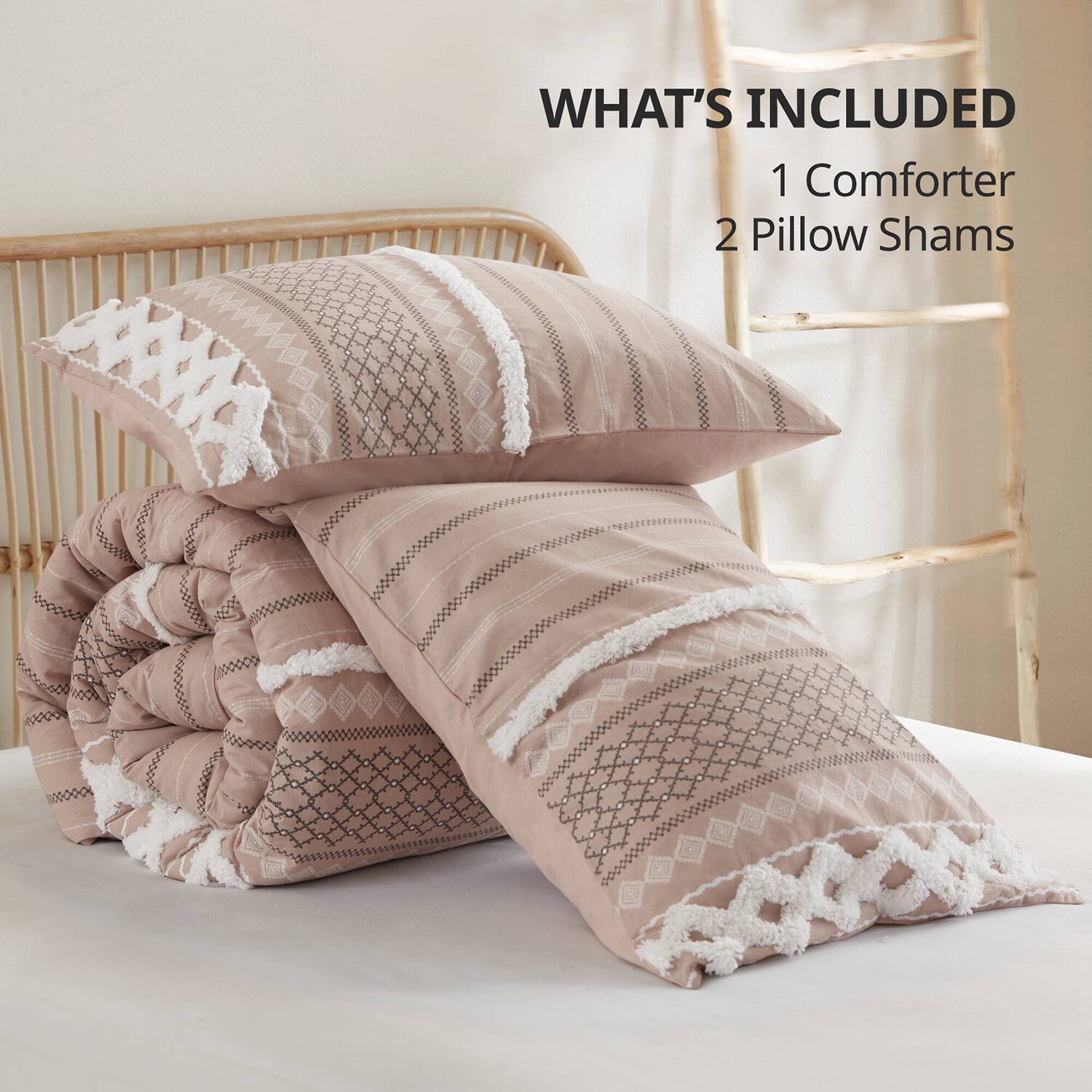 Ink+Ivy Imani Cotton Printed Comforter Set with Chenille