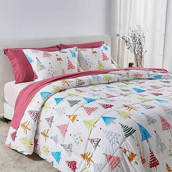 Linery Reversible Winter Lightweight Down Alternative Comforter Set