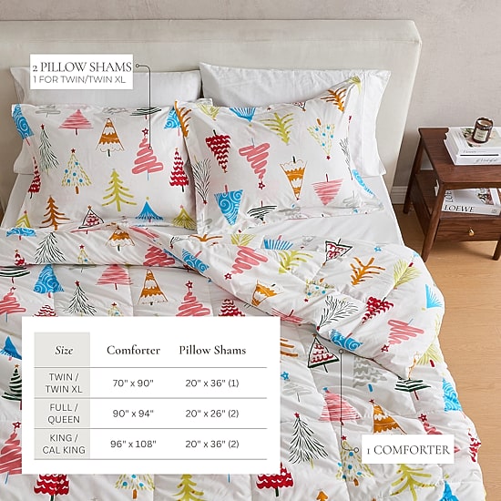 Linery Reversible Winter Lightweight Down Alternative Comforter Set