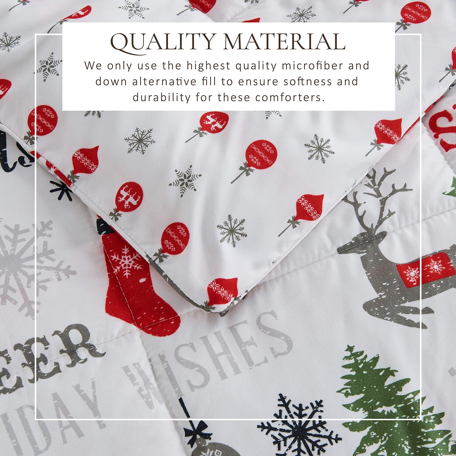 Linery Reversible Winter Lightweight Down Alternative Comforter Set