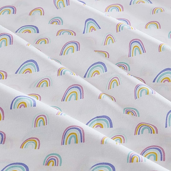 INK+IVY Kids Haisley Rainbow Stripe Complete Bedding Set with Sheets