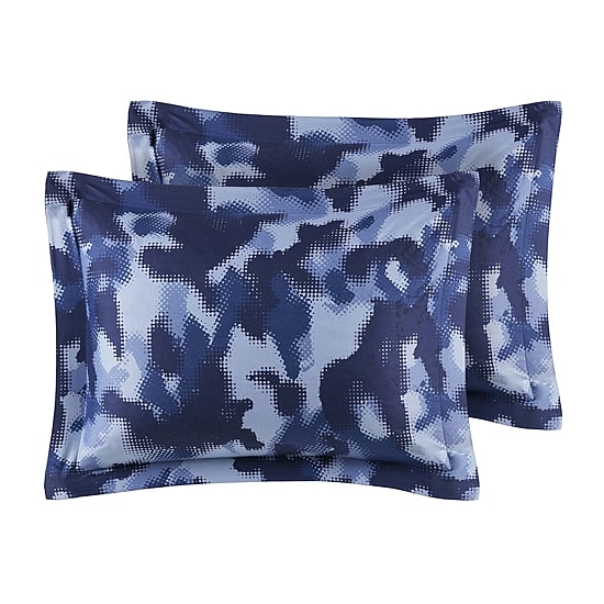INK+IVY Kids Austin Blue Camo Complete Bedding Set with Sheets
