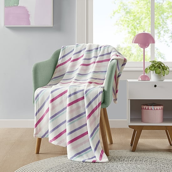 INK+IVY Kids Multi Stripe Throw