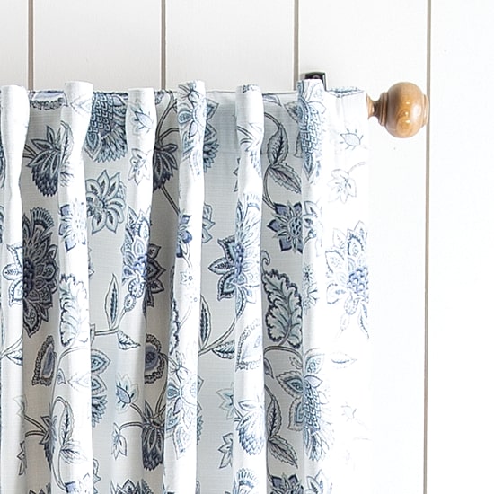 Martha Stewart Jakarta Rod Pocket Back Tab Blackout Set of 2 Curtain Panel