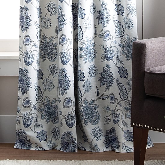 Martha Stewart Jakarta Rod Pocket Back Tab Blackout Set of 2 Curtain Panel