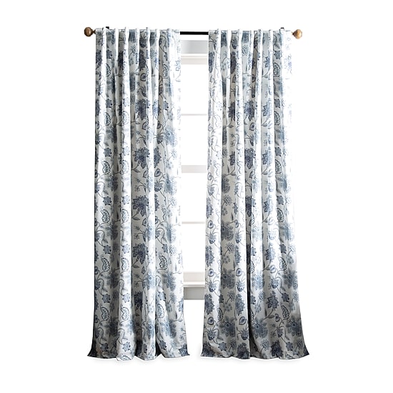 Martha Stewart Jakarta Rod Pocket Back Tab Blackout Set of 2 Curtain Panel