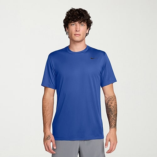 Nike Dri Fit Mens Crew Neck Short Sleeve Quick Dry Active Big and Tall T-Shirt, 4x-large, Blue