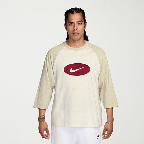 Nike Club Mens Crew Neck 3/4 Sleeve Active Big and Tall T-Shirt, 4x-large, Beige