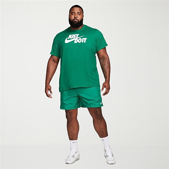 Nike Just Do It Mens Crew Neck Short Sleeve Classic Fit Big and Tall Graphic T-Shirt