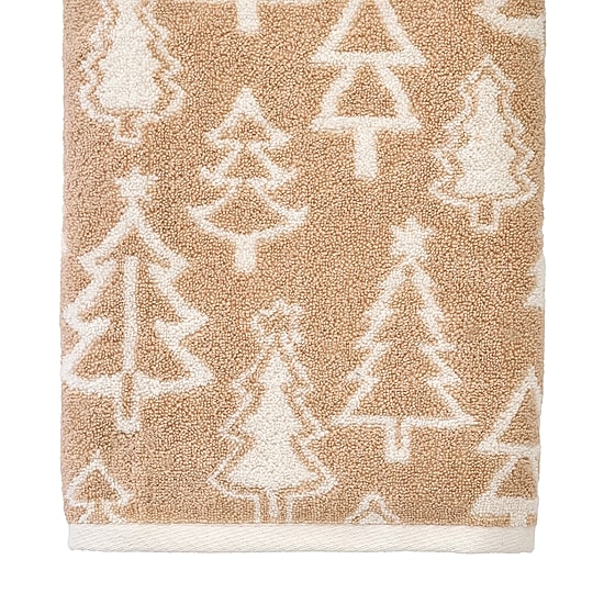 Saturday Knight Mod Tree Embellished Holiday Bath Towel