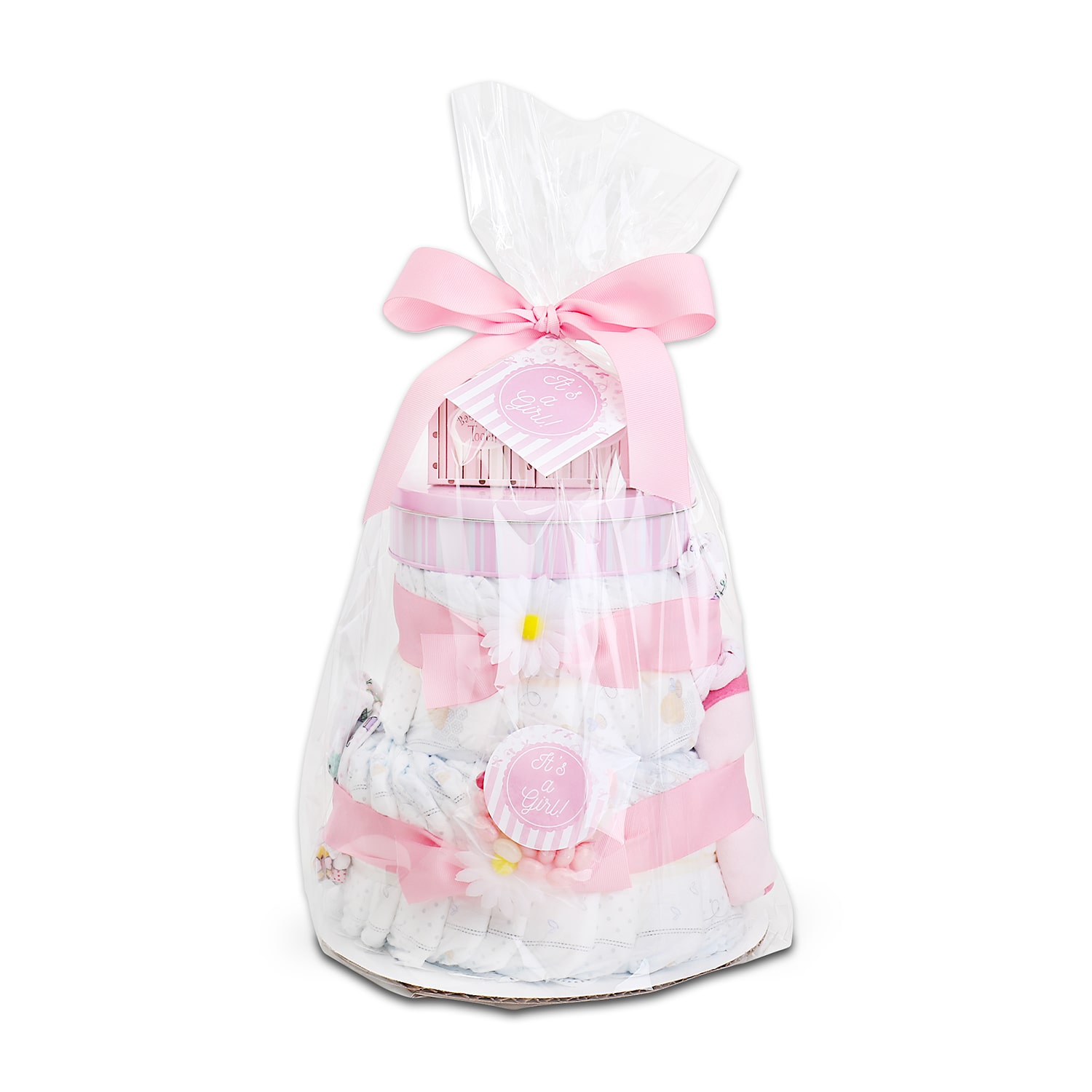 36 Huggies Diapers Baby Girls Baby Gift Set