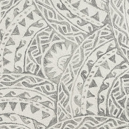 Daisy Den Geometric Hand Tufted Indoor Round Area Rug