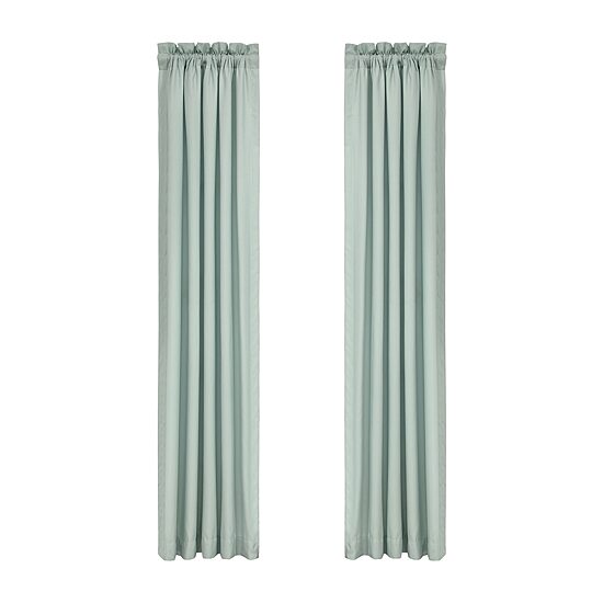 Royal Court Spring Social Rod Pocket Room Darkening Set of 2 Curtain Panel