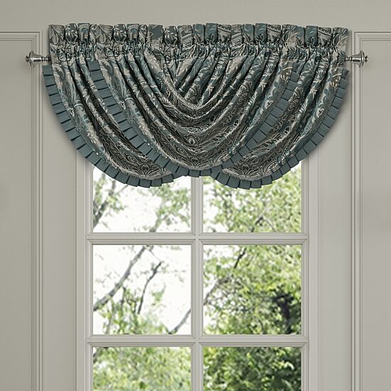 Queen Street Renee Rod Pocket Waterfall Valance