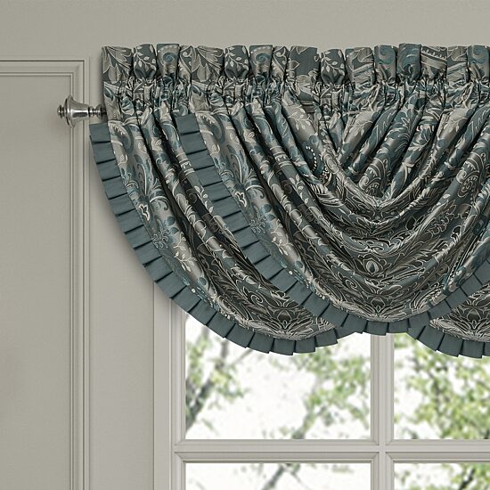 Queen Street Renee Rod Pocket Waterfall Valance