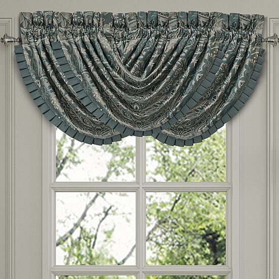 Queen Street Renee Rod Pocket Waterfall Valance