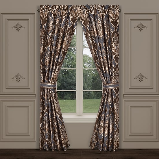 Queen Street Serafina Rod Pocket Room Darkening Set of 2 Curtain Panel