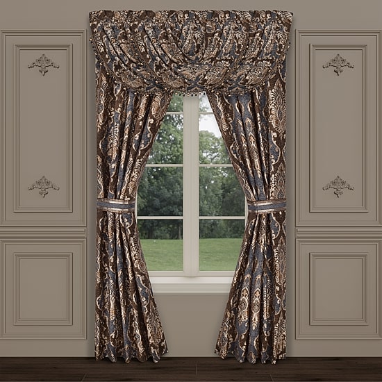 Queen Street Serafina Rod Pocket Room Darkening Set of 2 Curtain Panel
