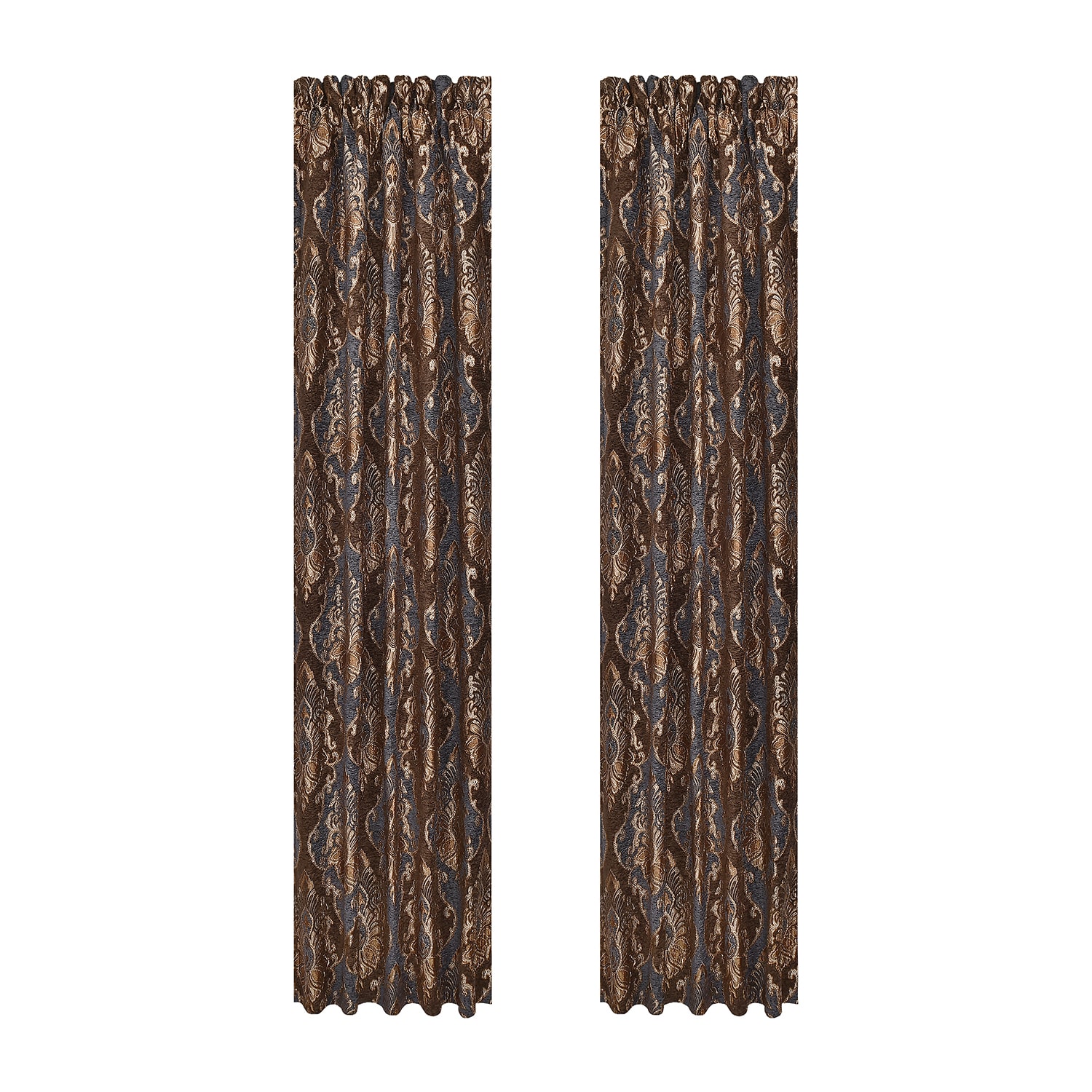 Queen Street Serafina Rod Pocket Room Darkening Set of 2 Curtain Panel