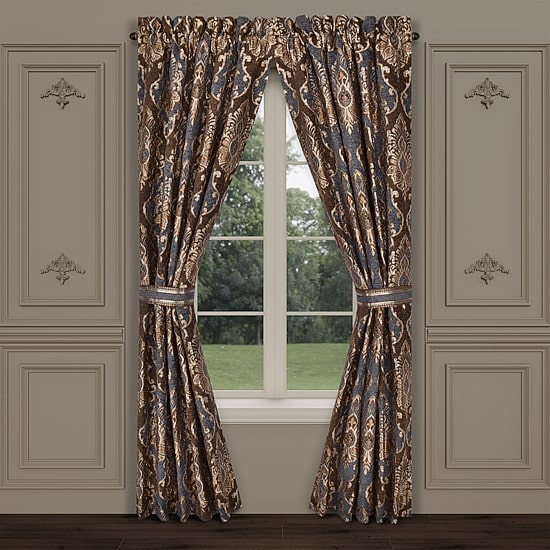 Queen Street Serafina Rod Pocket Room Darkening Set of 2 Curtain Panel