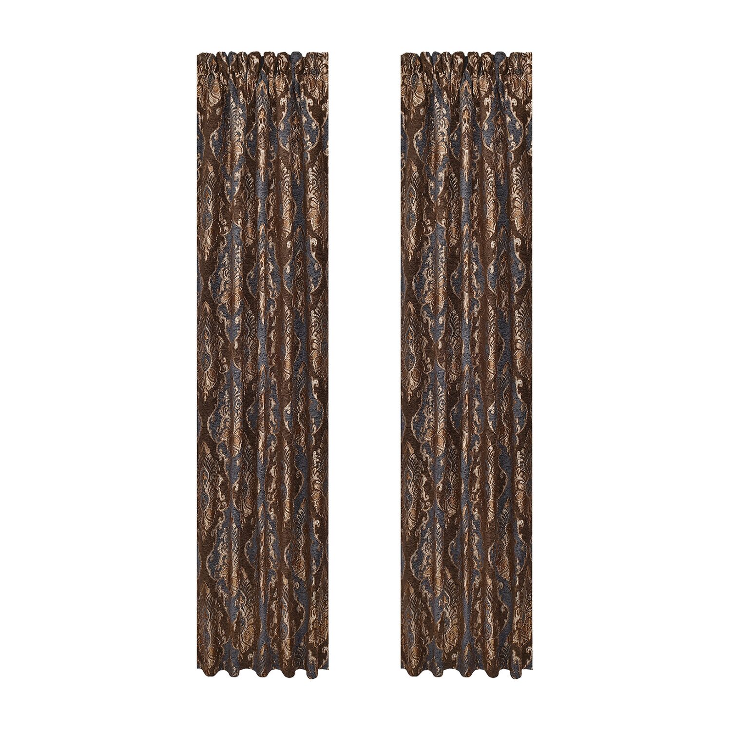 Queen Street Serafina Rod Pocket Room Darkening Set of 2 Curtain Panel