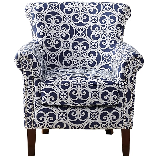 Madison Park Miri Navy Accent Chair