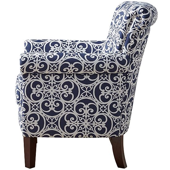 Madison Park Miri Navy Accent Chair