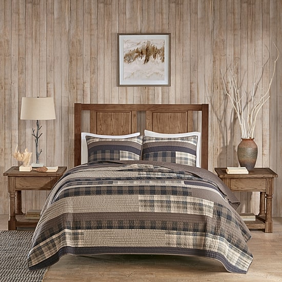 Woolrich Winter Plains 100% Cotton Oversized Quilt Mini Set