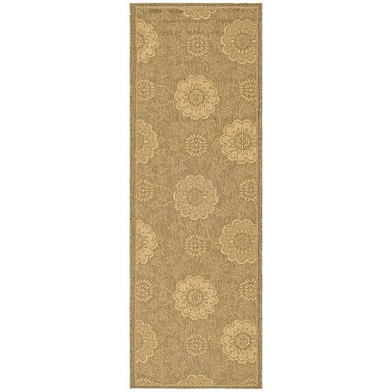 Safavieh Courtyard Collection Crystal Oriental Indoor/Outdoor Runner Rug