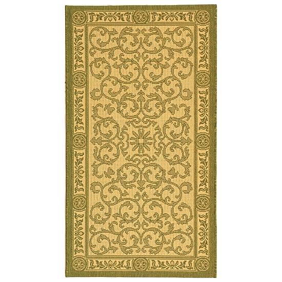 Safavieh Courtyard Collection Miah Floral Indoor/Outdoor Area Rug