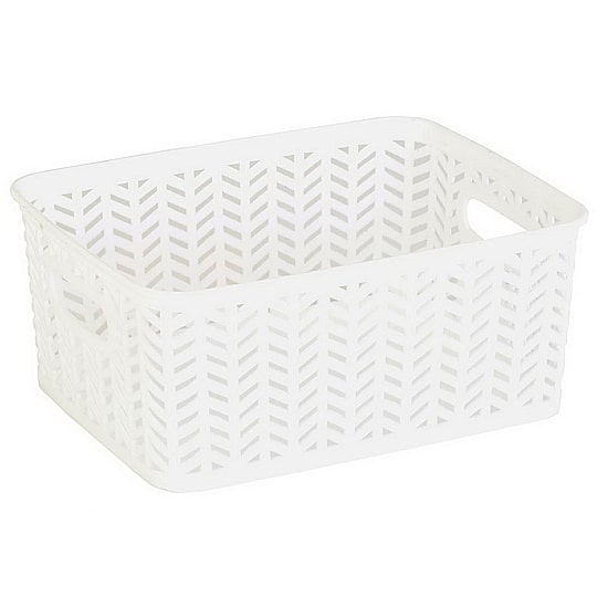 Kennedy International 8" X 10" Weave Plastic Storage Box