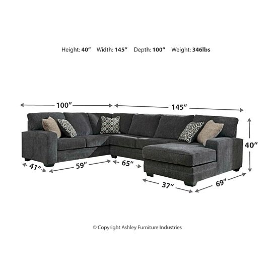 Signature Design by Ashley® Tracling 3-Piece Sectional Left-Arm Facing Sofa