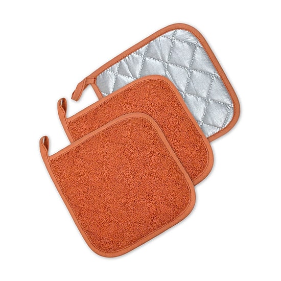 Design Imports Terry Kitchen 3-pc. Pot Holder Set