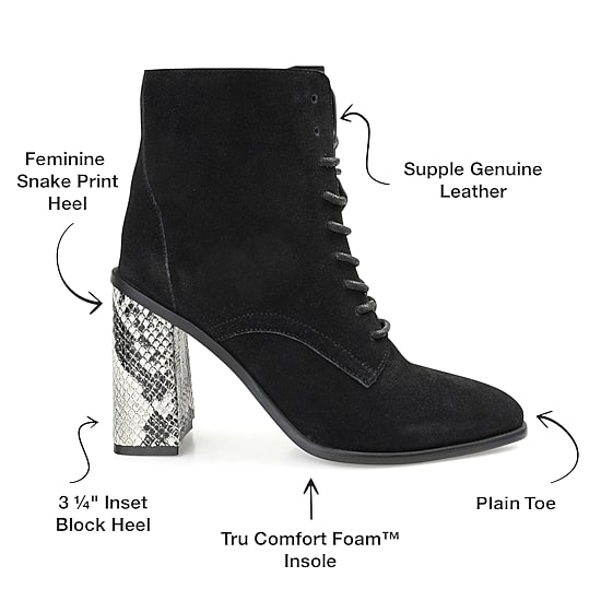 Journee Signature Womens Edda Block Heel Booties
