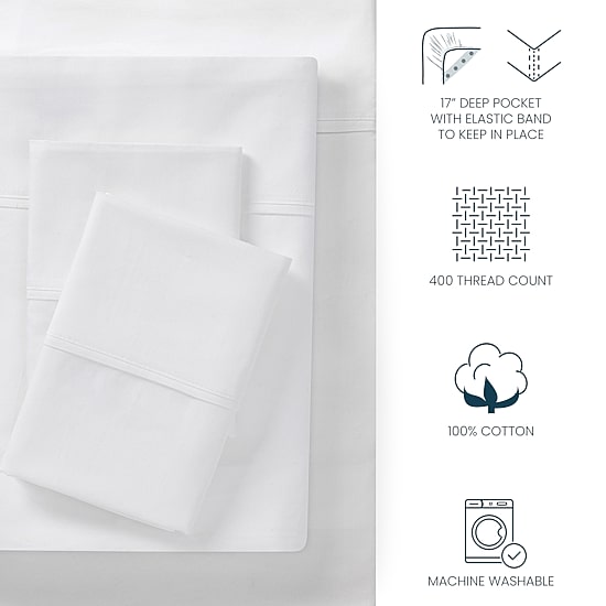 Blue Loom Lane 400tc Sheet Set