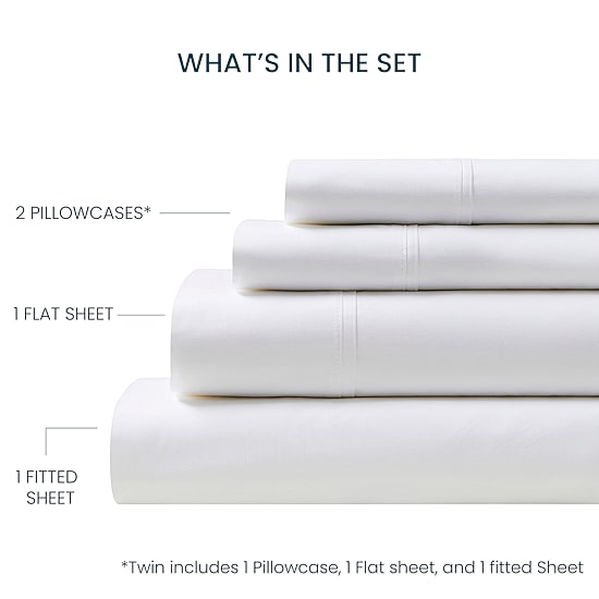 Blue Loom Lane 400tc Sheet Set