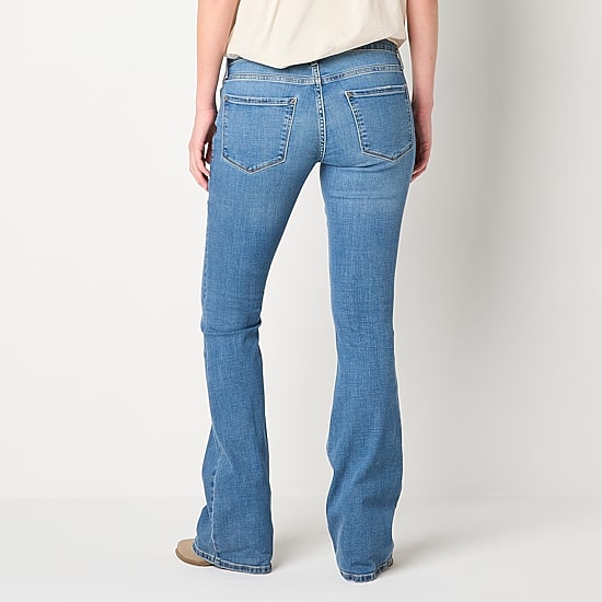 a.n.a Womens Low Rise Flare Leg Jean