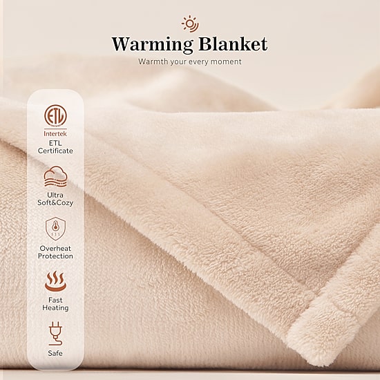 Sealy® Flannel Heated Midweight Blanket
