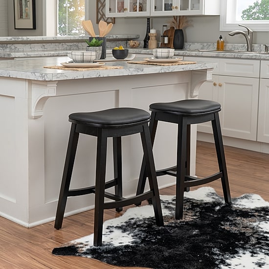 Linon Crofton 1 Pair Counter Height Bar Stool