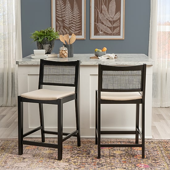 Linon Beymer 1 Pair Counter Height Bar Stool