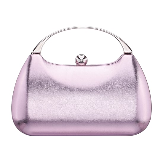 N By Nina Curved Metallic Minaudiere Evening Bag