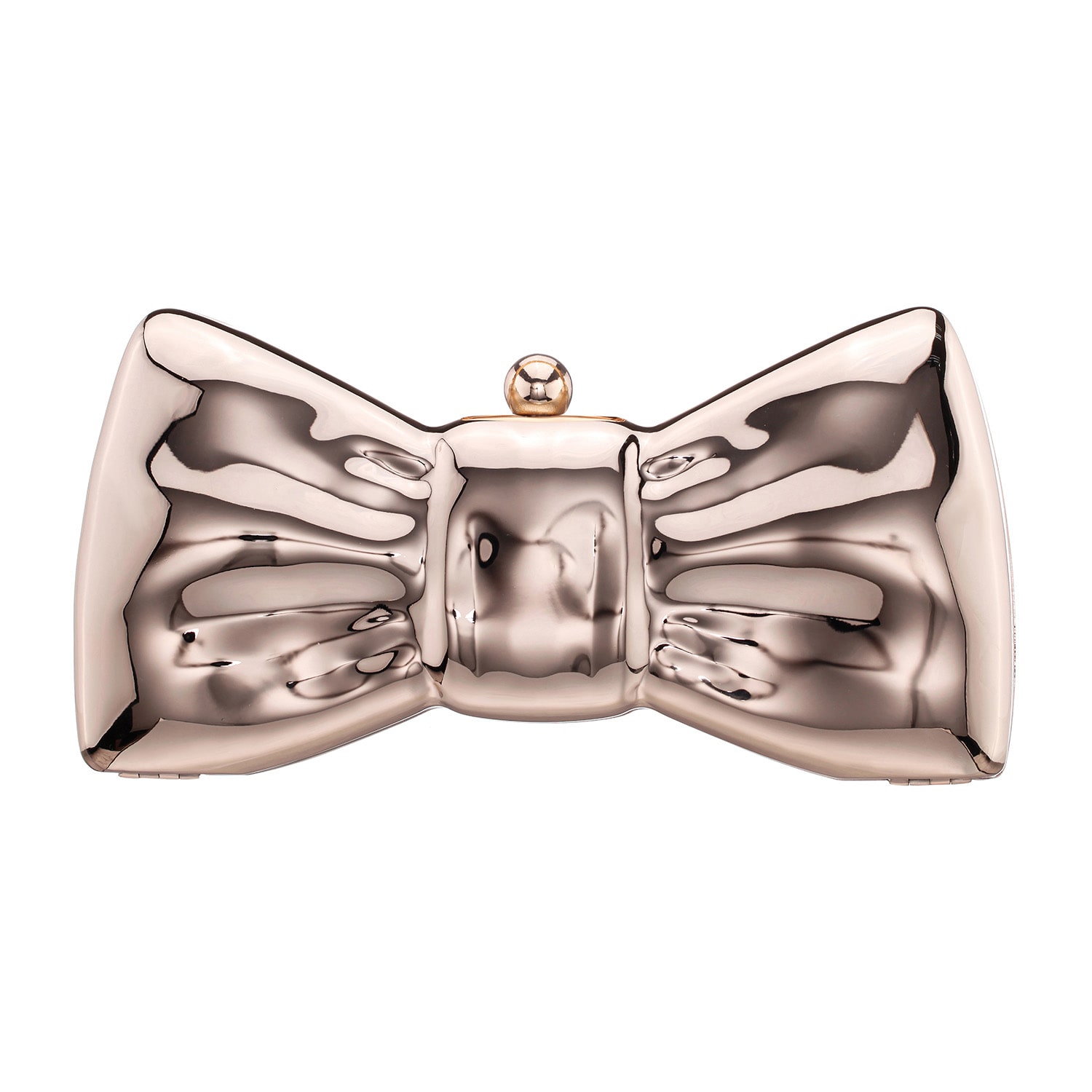 N By Nina Metal Bow Minaudiere Evening Bag